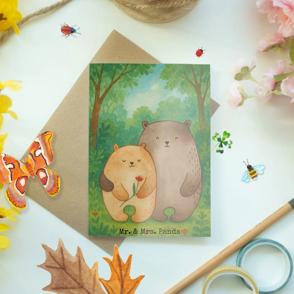 Greetings card Bears in love Design Grußkarte, Klappkarte, Einladungskarte, Glückwunschkarte, Hochzeitskarte, Geburtstagskarte, Karte, Ansichtskarten, Liebe, Partner, Freund, Freundin, Ehemann, Ehefrau, Heiraten, Verlobung, Heiratsantrag, Liebesgeschenk, Jahrestag, Hocheitstag, Verliebt, Verlobt, Verheiratet, Geschenk Freundin, Geschenk Freund, Liebesbeweis, Hochzeitstag, Geschenk Hochzeit, Bären, Bärchen, Bär