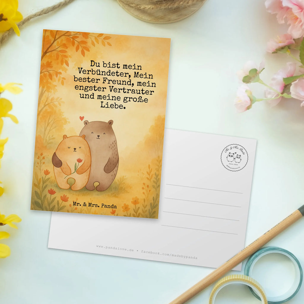 Postcard Bears in love Design Einladungskarte, Geburtstagskarte, Geschenkkarte, Ansichtskarten, Dankeskarte, Postkarte, Karte, Einladung Geburtstag, Grußkarte, Einladung, Einladungskarten Geburtstag, Ansichtskarte, Liebe, Partner, Freund, Freundin, Ehemann, Ehefrau, Heiraten, Verlobung, Heiratsantrag, Liebesgeschenk, Jahrestag, Hocheitstag, Hochzeitstag, Verlobt, Liebesbeweis, Verheiratet, Geschenk Freund, Bären, Geschenk Hochzeit, Bär, Verliebt, Bärchen, Geschenk Freundin