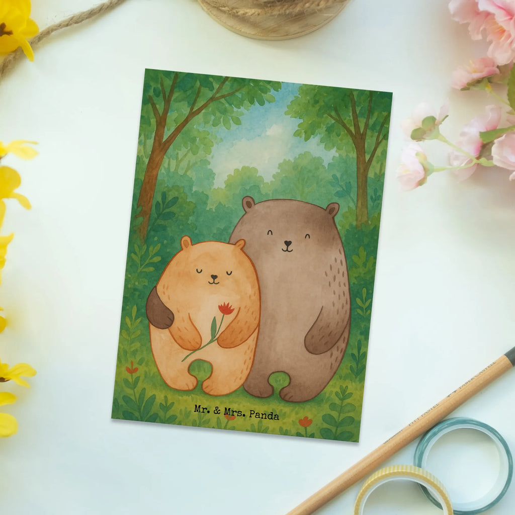 Postcard Bears in love Design Einladungskarte, Geburtstagskarte, Geschenkkarte, Ansichtskarten, Dankeskarte, Postkarte, Karte, Einladung Geburtstag, Grußkarte, Einladung, Einladungskarten Geburtstag, Ansichtskarte, Liebe, Partner, Freund, Freundin, Ehemann, Ehefrau, Heiraten, Verlobung, Heiratsantrag, Liebesgeschenk, Jahrestag, Hocheitstag, Hochzeitstag, Verlobt, Liebesbeweis, Verheiratet, Geschenk Freund, Bären, Geschenk Hochzeit, Bär, Verliebt, Bärchen, Geschenk Freundin