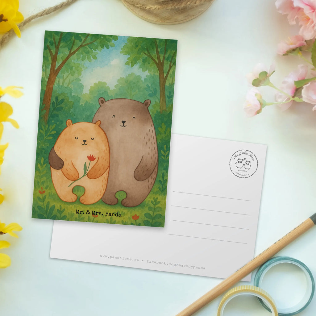 Postcard Bears in love Design Einladungskarte, Geburtstagskarte, Geschenkkarte, Ansichtskarten, Dankeskarte, Postkarte, Karte, Einladung Geburtstag, Grußkarte, Einladung, Einladungskarten Geburtstag, Ansichtskarte, Liebe, Partner, Freund, Freundin, Ehemann, Ehefrau, Heiraten, Verlobung, Heiratsantrag, Liebesgeschenk, Jahrestag, Hocheitstag, Hochzeitstag, Verlobt, Liebesbeweis, Verheiratet, Geschenk Freund, Bären, Geschenk Hochzeit, Bär, Verliebt, Bärchen, Geschenk Freundin