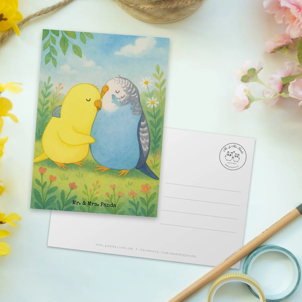 Postkarte Wellensittich Liebe Design Postkarte, Karte, Geschenkkarte, Grußkarte, Einladung, Ansichtskarte, Geburtstagskarte, Einladungskarte, Dankeskarte, Ansichtskarten, Einladung Geburtstag, Einladungskarten Geburtstag, Liebe, Partner, Freund, Freundin, Ehemann, Ehefrau, Heiraten, Verlobung, Heiratsantrag, Liebesgeschenk, Jahrestag, Hocheitstag, Vögel, Wellensittich, Nähe, Kuscheln, Vertrauen