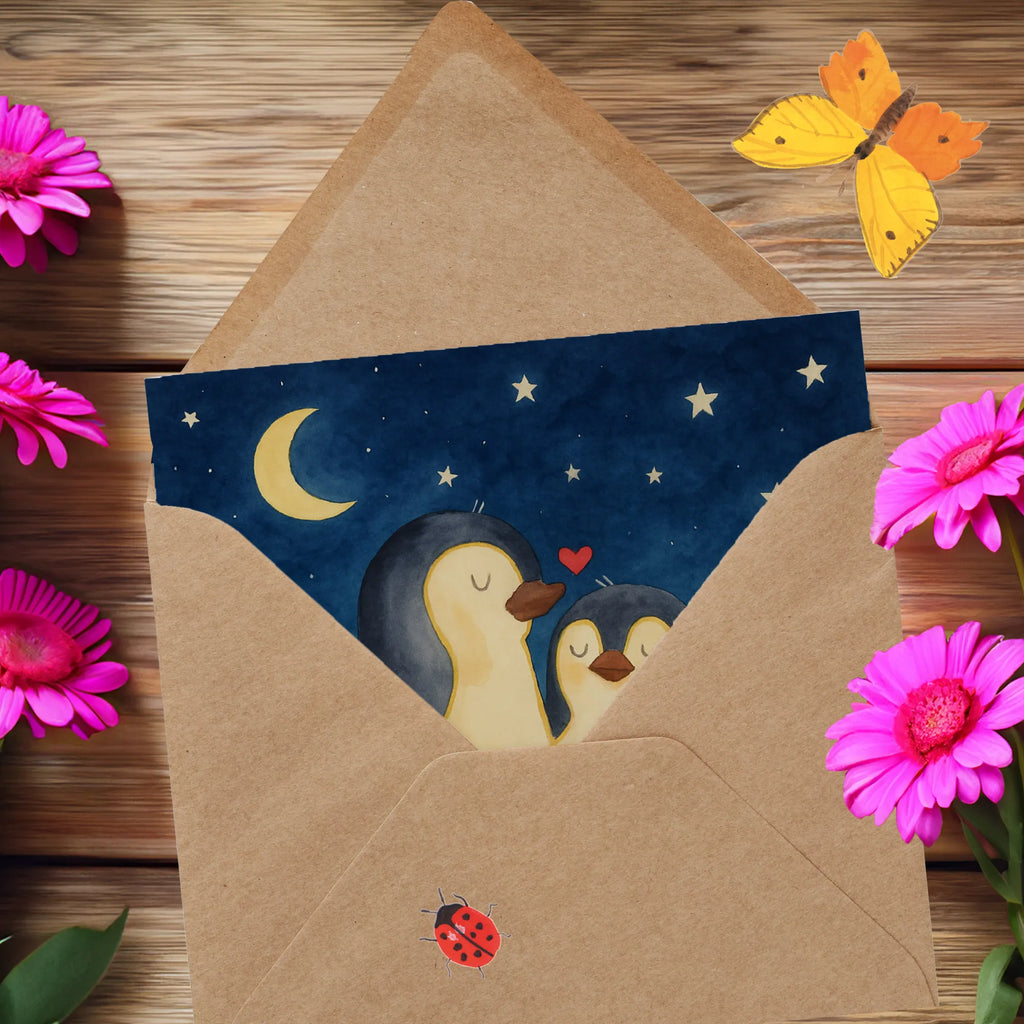 Deluxe Card penguins Fall asleep Design Karte, Grußkarte, Klappkarte, Einladungskarte, Glückwunschkarte, Hochzeitskarte, Geburtstagskarte, Hochwertige Grußkarte, Hochwertige Klappkarte, Liebe, Partner, Freund, Freundin, Ehemann, Ehefrau, Heiraten, Verlobung, Heiratsantrag, Liebesgeschenk, Jahrestag, Hocheitstag, Valentinstag, Geschenk für Frauen, Hochzeitstag, Mitbringsel, Geschenk für Freundin, Geschenk für Partner, Liebesbeweis, für Männer, für Ehemann