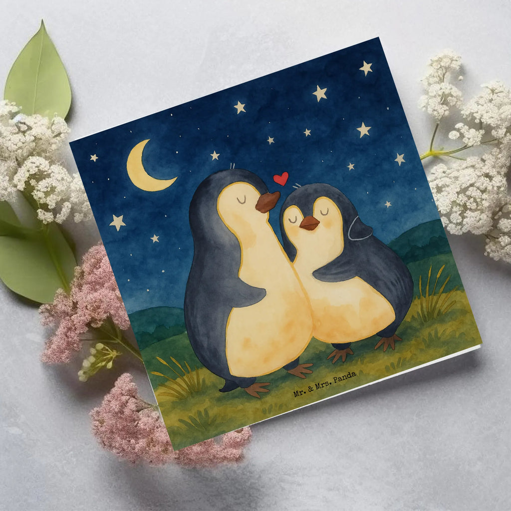 Deluxe Card penguins Fall asleep Design Karte, Grußkarte, Klappkarte, Einladungskarte, Glückwunschkarte, Hochzeitskarte, Geburtstagskarte, Hochwertige Grußkarte, Hochwertige Klappkarte, Liebe, Partner, Freund, Freundin, Ehemann, Ehefrau, Heiraten, Verlobung, Heiratsantrag, Liebesgeschenk, Jahrestag, Hocheitstag, Valentinstag, Geschenk für Frauen, Hochzeitstag, Mitbringsel, Geschenk für Freundin, Geschenk für Partner, Liebesbeweis, für Männer, für Ehemann