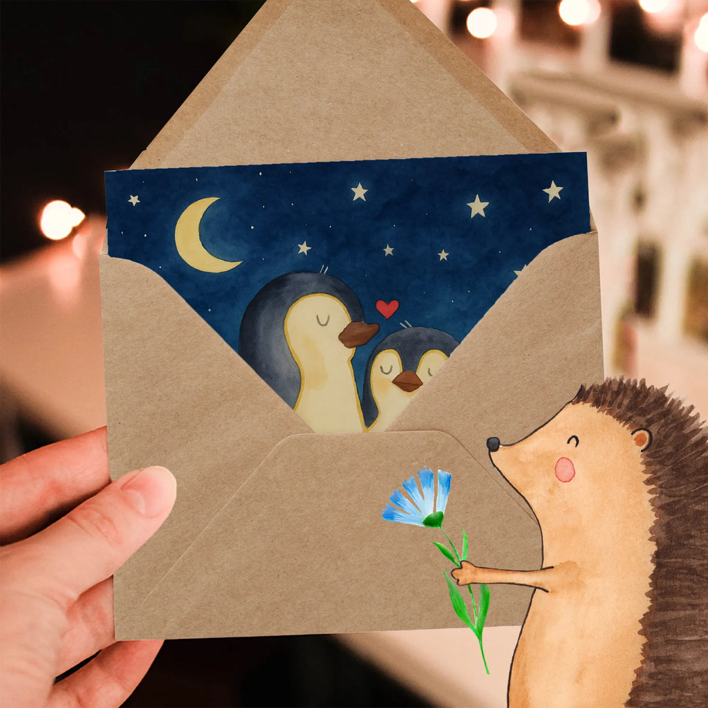 Deluxe Card penguins Fall asleep Design Karte, Grußkarte, Klappkarte, Einladungskarte, Glückwunschkarte, Hochzeitskarte, Geburtstagskarte, Hochwertige Grußkarte, Hochwertige Klappkarte, Liebe, Partner, Freund, Freundin, Ehemann, Ehefrau, Heiraten, Verlobung, Heiratsantrag, Liebesgeschenk, Jahrestag, Hocheitstag, Valentinstag, Geschenk für Frauen, Hochzeitstag, Mitbringsel, Geschenk für Freundin, Geschenk für Partner, Liebesbeweis, für Männer, für Ehemann