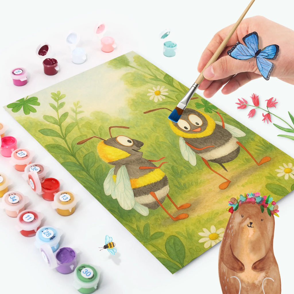 Paint by Numbers bees Pair Design Malen, Ausmalbild, Malen nach Zahlen, Kunstwerk, Bastelidee, DIY, Kreativität, Baseln, Künstler, Liebe, Partner, Freund, Freundin, Ehemann, Ehefrau, Heiraten, Verlobung, Heiratsantrag, Liebesgeschenk, Jahrestag, Hocheitstag, Mitbringsel, Liebesbeweis, für Ehemann, Geschenk für Freundin, Geschenk für Frauen, Valentinstag, verliebte Schildkröten, Geschenk für Partner, für Männer, Schildkröten, Hochzeitstag