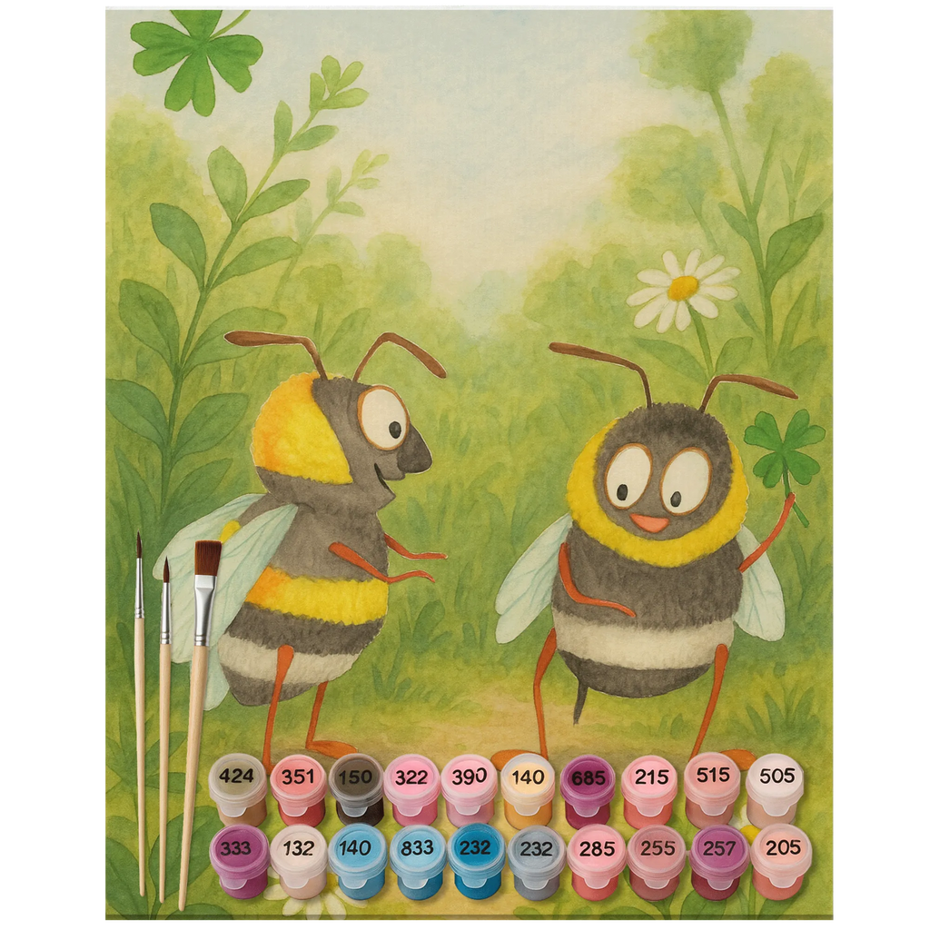 Paint by Numbers bees Pair Design Malen, Ausmalbild, Malen nach Zahlen, Kunstwerk, Bastelidee, DIY, Kreativität, Baseln, Künstler, Liebe, Partner, Freund, Freundin, Ehemann, Ehefrau, Heiraten, Verlobung, Heiratsantrag, Liebesgeschenk, Jahrestag, Hocheitstag, Mitbringsel, Liebesbeweis, für Ehemann, Geschenk für Freundin, Geschenk für Frauen, Valentinstag, verliebte Schildkröten, Geschenk für Partner, für Männer, Schildkröten, Hochzeitstag