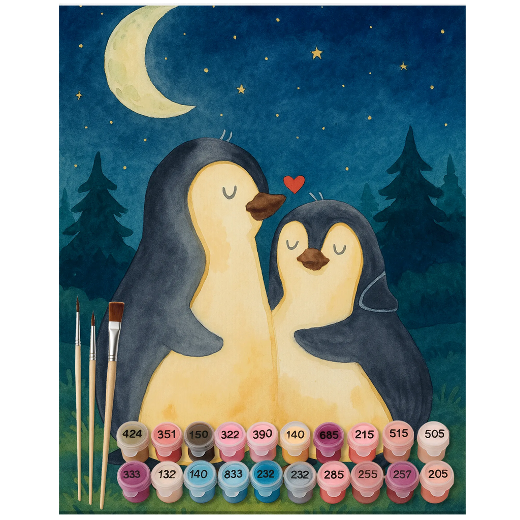 Malen nach Zahlen Pinguine Einschlafen Design Ausmalbild, Malen nach Zahlen, Kunstwerk, Liebe, Partner, Freund, Freundin, Ehemann, Ehefrau, Heiraten, Verlobung, Heiratsantrag, Liebesgeschenk, Jahrestag, Hocheitstag, für Ehemann, Liebesbeweis, Valentinstag, Geschenk für Freundin, Hochzeitstag, Geschenk für Partner, für Männer, Geschenk für Frauen, Mitbringsel