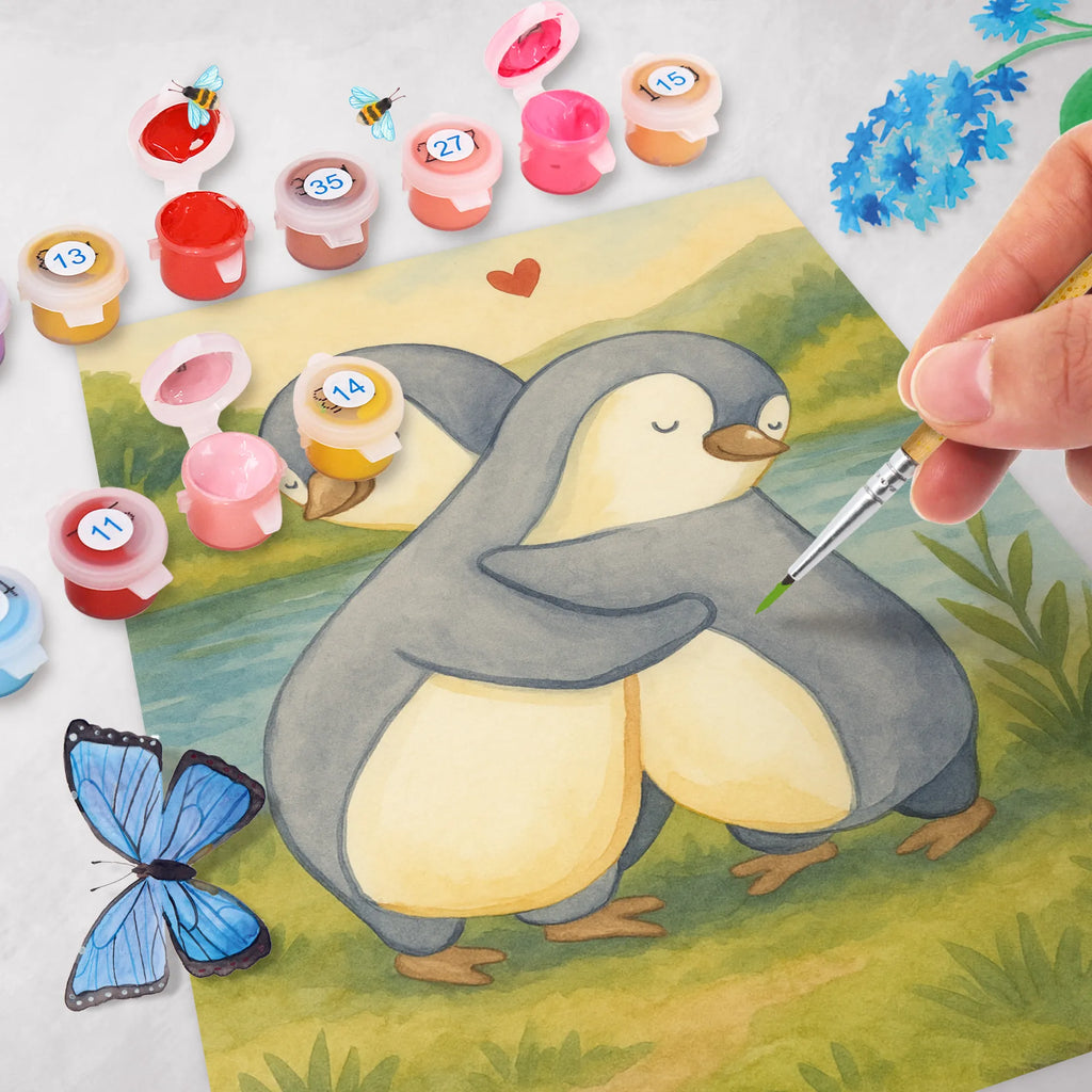 Paint by Numbers penguins Cuddle Design Bastelidee, Malen nach Zahlen, DIY, Kunstwerk, Baseln, Künstler, Ausmalbild, Kreativität, Malen, Liebe, Partner, Freund, Freundin, Ehemann, Ehefrau, Heiraten, Verlobung, Heiratsantrag, Liebesgeschenk, Jahrestag, Hocheitstag, Liebesbeweis, Hochzeitstag, Valentinstag, Geschenk für Frauen, für Ehemann, Geschenk für Partner, für Männer, Mitbringsel, Geschenk für Freundin