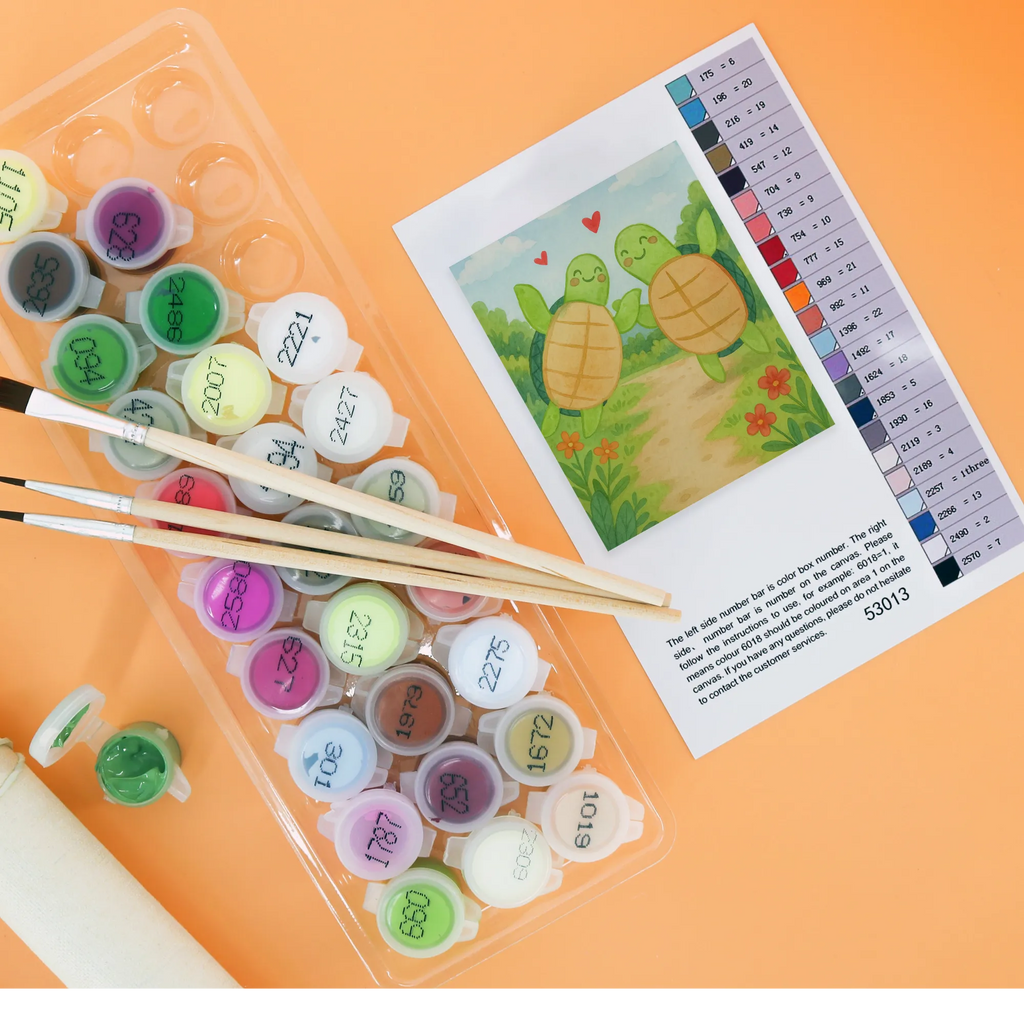 Malowanie według numerów żółwie para Design DIY, Malen nach Zahlen, Bastelidee, Künstler, Malen, Kunstwerk, Kreativität, Ausmalbild, Baseln, Liebe, Partner, Freund, Freundin, Ehemann, Ehefrau, Heiraten, Verlobung, Heiratsantrag, Liebesgeschenk, Jahrestag, Hocheitstag, Valentinstag, Hochzeitstag, für Männer, Mitbringsel, Geschenk für Partner, Geschenk für Freundin, Geschenk für Frauen, für Ehemann, Liebesbeweis