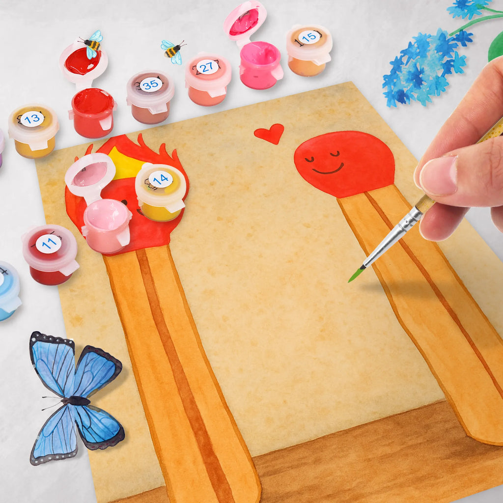 Malowanie według numerów Zapałki Design Künstler, Malen nach Zahlen, Baseln, Ausmalbild, Malen, Bastelidee, Kunstwerk, DIY, Kreativität, Liebe, Partner, Freund, Freundin, Ehemann, Ehefrau, Heiraten, Verlobung, Heiratsantrag, Liebesgeschenk, Jahrestag, Hocheitstag, Streichhölzer