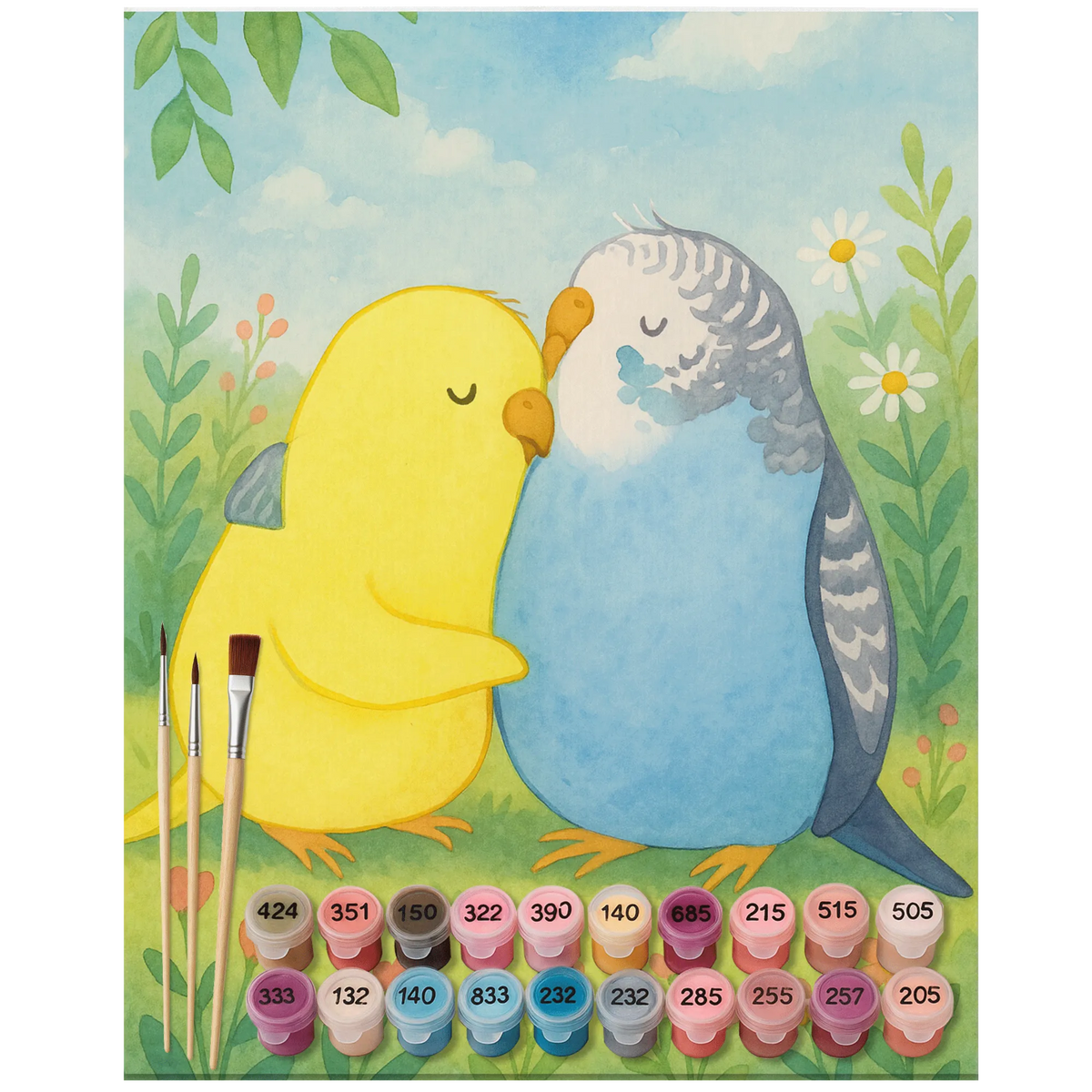 Malen nach Zahlen Wellensittich Liebe Design DIY Malen nach Zahlen, malerei nach zahlen, acryl malset, Malen nach Zahlen Leinwand, leinwand malset, diy set, malen mit zahlen, malen nach zahlen set, acrylmalerei set, leinwand malerei, Acryl Malen nach Zahlen, kreativ set, Malen nach Zahlen Bild, Malen nach Zahlen, malset, Zahlenbild, Verlobung, Liebe, Heiraten, Partner, Ehefrau, Liebesgeschenk, Heiratsantrag, Hocheitstag, Freundin, Jahrestag, Ehemann, Freund, Nähe, Kuscheln, Vögel, Vertrauen, Wellensittich