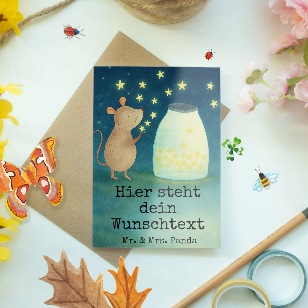 Personalisierte Grußkarte Maus Sterne Design Grußkarten personalisiert, Personalisierte Karte, Grußkarte selber drucken, Personalisierte Geburtstagskarte, Grußkarte mit Namen, Personalisierte Hochzeitskarte, Grußkarte mit persönlichen Nachrichten, Personalisierte Einladungskarte, Personalisiertere Klappkarte, Grußkarte als Geldgeschenk, Grußkarte selbst gestalten, Personalisierte Grußkarte, Personalisierte Glückwunschkarte, Tiermotive, Gute Laune, lustige Sprüche, Tiere, Hoffnung, Träume, Schwangerschaft, Taufgeschenk, Geburt, Taufe, Kindergeburtstag, Wunsch, Sterne, Geburtstag, erstes Kind, Maus, Kind