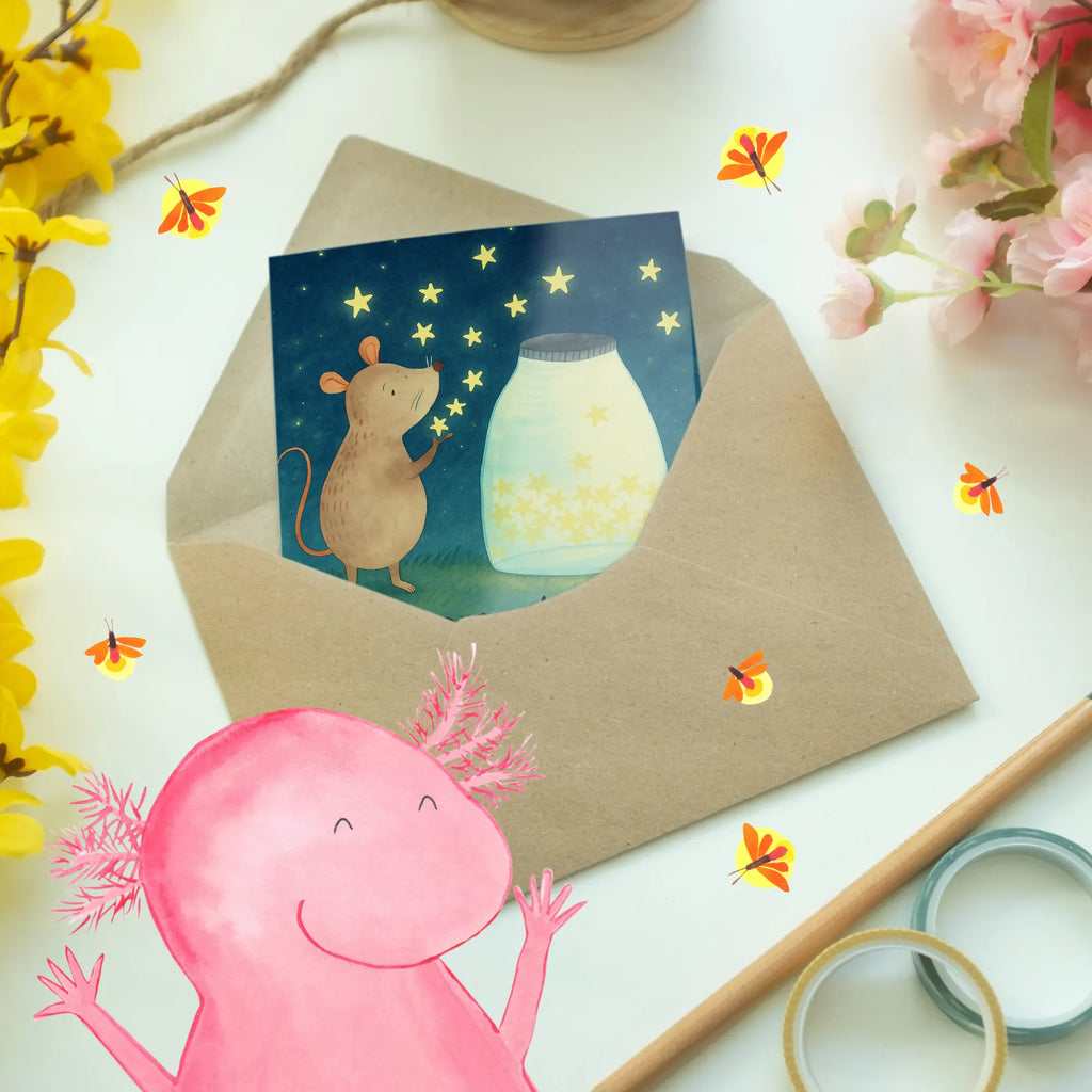Personalisierte Grußkarte Maus Sterne Design Grußkarten personalisiert, Personalisierte Karte, Grußkarte selber drucken, Personalisierte Geburtstagskarte, Grußkarte mit Namen, Personalisierte Hochzeitskarte, Grußkarte mit persönlichen Nachrichten, Personalisierte Einladungskarte, Personalisiertere Klappkarte, Grußkarte als Geldgeschenk, Grußkarte selbst gestalten, Personalisierte Grußkarte, Personalisierte Glückwunschkarte, Tiermotive, Gute Laune, lustige Sprüche, Tiere, Hoffnung, Träume, Schwangerschaft, Taufgeschenk, Geburt, Taufe, Kindergeburtstag, Wunsch, Sterne, Geburtstag, erstes Kind, Maus, Kind