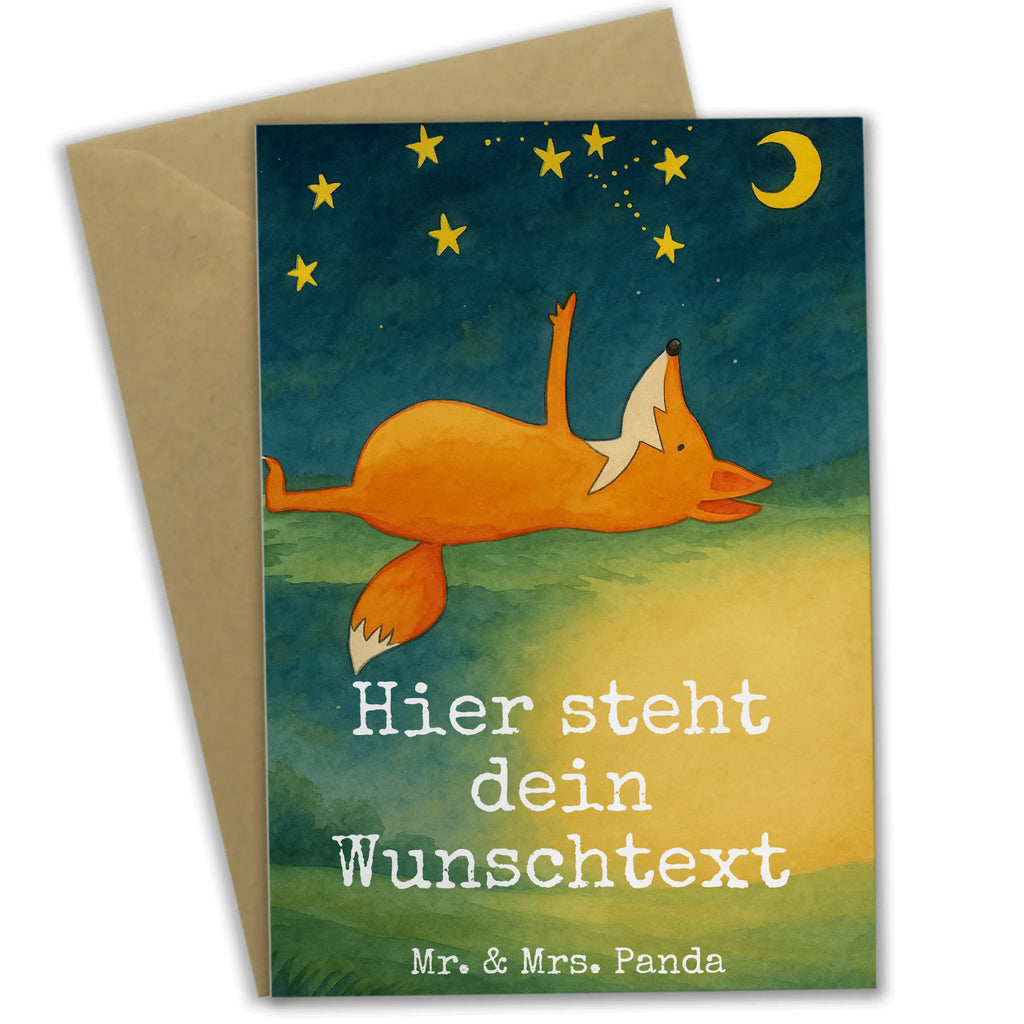Personalised greetings card Fox Stars Design Grußkarte mit persönlichen Nachrichten, Grußkarte mit Namen, Grußkarte selbst gestalten, Personalisierte Glückwunschkarte, Personalisierte Einladungskarte, Grußkarte selber drucken, Personalisierte Karte, Personalisiertere Klappkarte, Personalisierte Geburtstagskarte, Personalisierte Grußkarte, Grußkarten personalisiert, Personalisierte Hochzeitskarte, Grußkarte als Geldgeschenk, Fuchs, Spruch schön, Spruch positiv, Füchse, Always Look on the Bright Side of Life, tröstende Worte, Romantik
