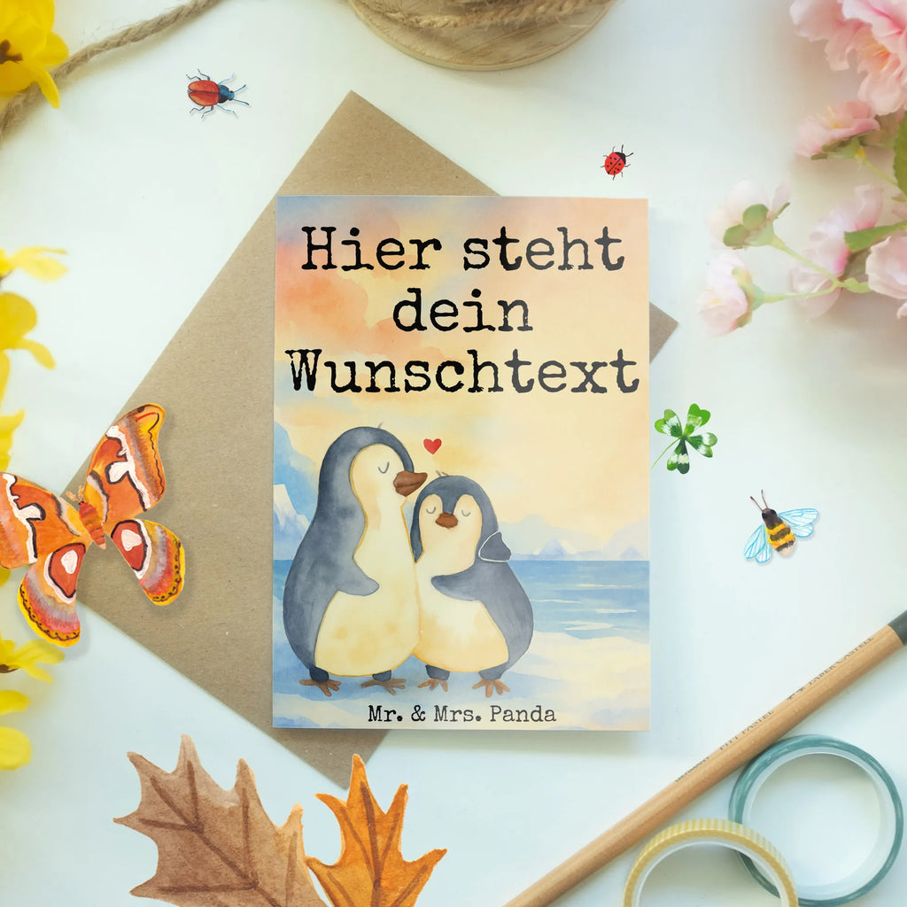 Personalised greetings card Penguin embrace Design Personalisierte Grußkarte, Personalisiertere Klappkarte, Personalisierte Einladungskarte, Personalisierte Glückwunschkarte, Personalisierte Hochzeitskarte, Personalisierte Geburtstagskarte, Grußkarte mit Namen, Grußkarte selber drucken, Grußkarte selbst gestalten, Grußkarte mit persönlichen Nachrichten, Grußkarte als Geldgeschenk, Grußkarten personalisiert, Personalisierte Karte, Pinguin, Liebe, Liebespaar, Liebesbeweis, Liebesgeschenk, Verlobung, Jahrestag, Hochzeitstag, Hochzeit, Hochzeitsgeschenk