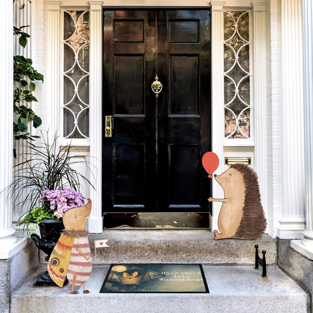 Personalisierte Fußmatte Fledermaus Flügel Design Personalisieruung, Personalisiert, Personalisierte Fußmatte, Haustürmatte personalisiert, Fußmatte bedrucken, Türvorleger personalisiert, Bedrucken, Namensfussmatte, Türvorleger mit Namen, Fußmatte mit Namen, Wunschnamen, Tiermotive, Gute Laune, lustige Sprüche, Tiere