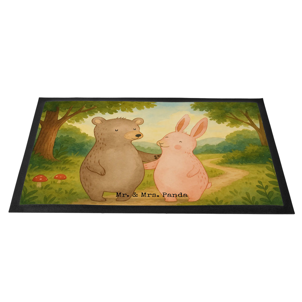 Fußmatte Bär und Hase Umarmen Design Matte, Fußabtreter außen, Fußabstreifer außen, Gummimatte, Fussmatten, Fußmatte waschbar, Schmutzmatte, Haustürmatte, Fußabstreifer, Motivfußmatte, Schmutzfangmatte, Eingangsteppich, Fußmatte außen, Vorleger, Fußmatten, Fussmatten online, Fußmatte außen wetterfest, Türmatte, Schmutzfangteppich, Gummi Matte, Schmutzfangmatte waschbar, Sauberlaufmatte, Türvorleger, Schmutzfänger, Fußmatte outdoor, Fußmatte innen, Fußabtreter, Liebe, Partner, Freund, Freundin, Ehemann, Ehefrau, Heiraten, Verlobung, Heiratsantrag, Liebesgeschenk, Jahrestag, Hocheitstag, bester Freund, best friends, Bär, Bärchen, Hase, Freunde