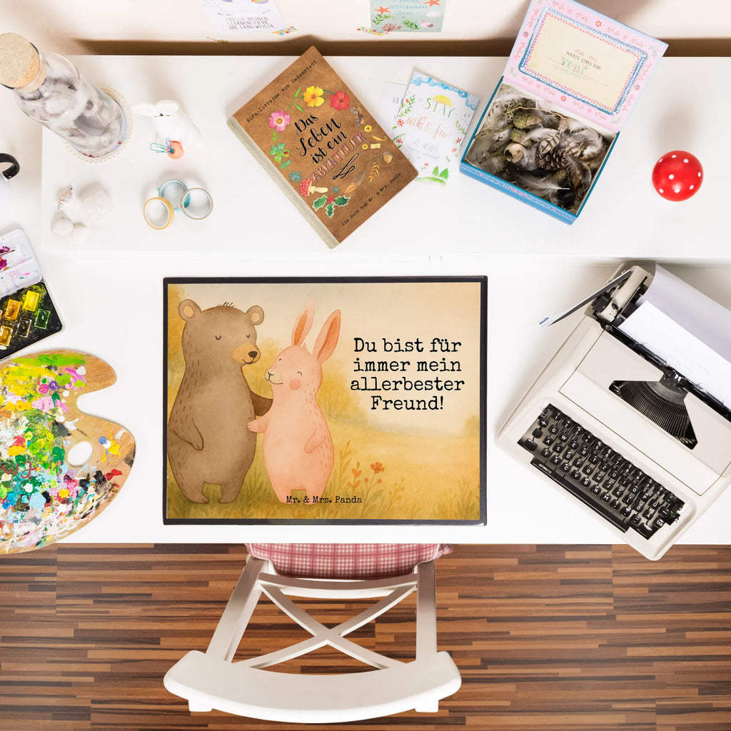 Schreibtischunterlage Bär und Hase Umarmen Design Schreibunterlage, Schreibtischauflage, Bürobedarf, Büroartikel, Schreibwaren, Schreibtisch Unterlagen, Schreibtischunterlage Groß, Liebe, Partner, Freund, Freundin, Ehemann, Ehefrau, Heiraten, Verlobung, Heiratsantrag, Liebesgeschenk, Jahrestag, Hocheitstag, Freunde, bester Freund, Hase, Bär, Bärchen, best friends
