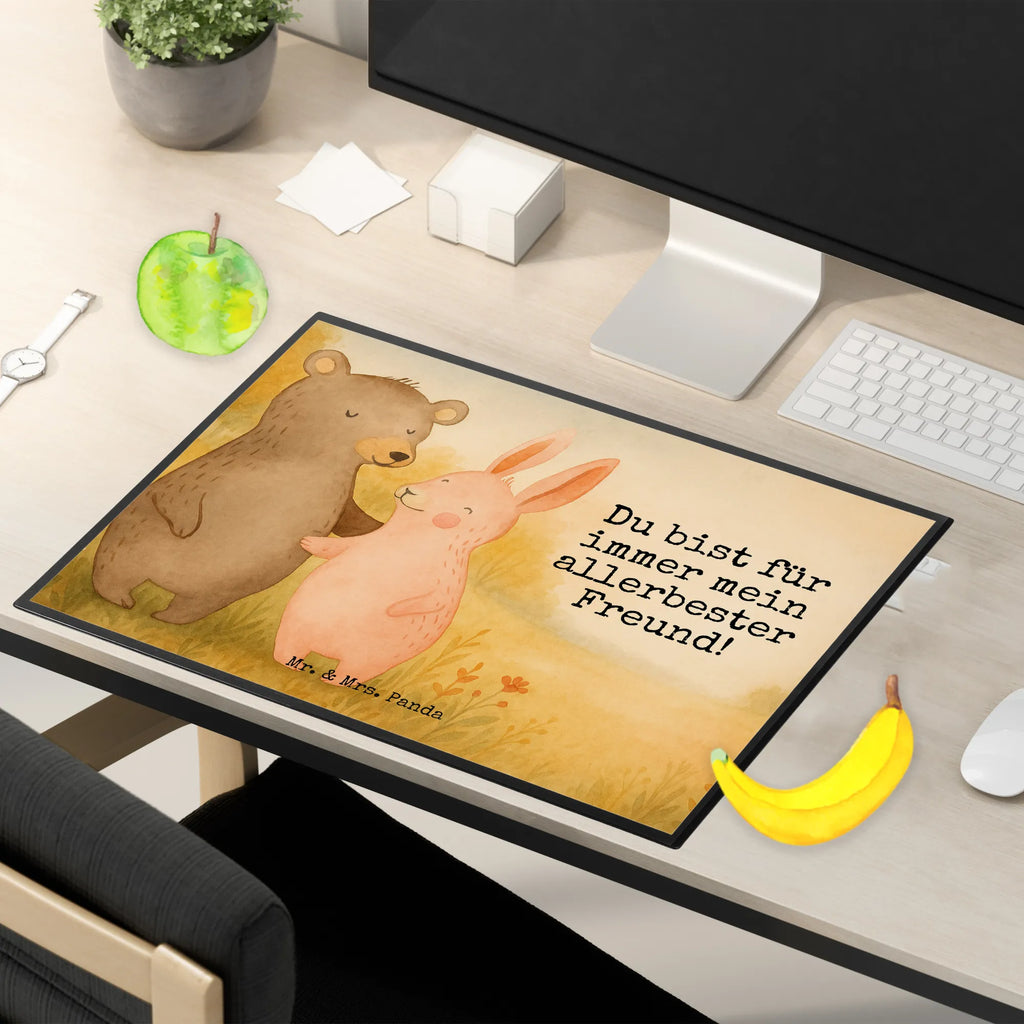Schreibtischunterlage Bär und Hase Umarmen Design Schreibunterlage, Schreibtischauflage, Bürobedarf, Büroartikel, Schreibwaren, Schreibtisch Unterlagen, Schreibtischunterlage Groß, Liebe, Partner, Freund, Freundin, Ehemann, Ehefrau, Heiraten, Verlobung, Heiratsantrag, Liebesgeschenk, Jahrestag, Hocheitstag, Freunde, bester Freund, Hase, Bär, Bärchen, best friends