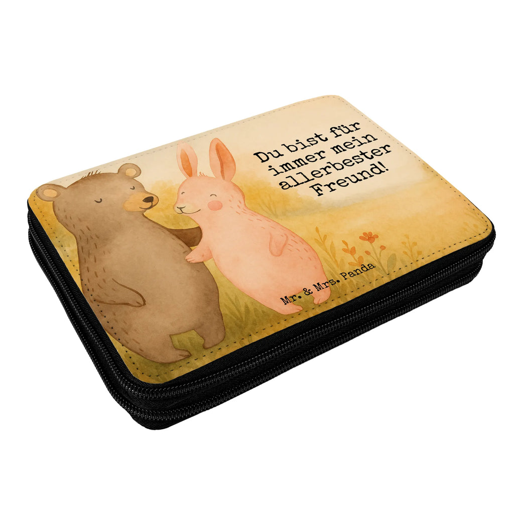 Leather folder bear and rabbit Embrace Design Schüler, Schülerin, Grundschule, Schule, Stifte Etui, Federmappe Einschulung, Kind, Federmäppchen bedruckt, Einschulung, Motiv, Kinder Federmappe, Federmäppchen, Stiftetasche, Geschenk, Büro Stifte Etui, Stifterolle, Federmappe, Bestückte Federmappe, Liebe, Partner, Freund, Freundin, Ehemann, Ehefrau, Heiraten, Verlobung, Heiratsantrag, Liebesgeschenk, Jahrestag, Hocheitstag, bester Freund, Bärchen, Bär, Hase, Freunde, best friends