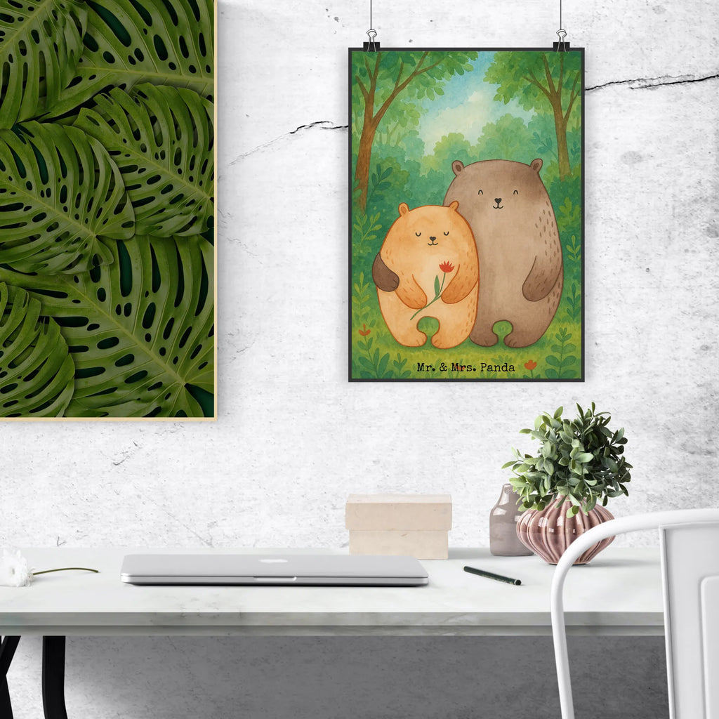 Poster Bears in love Design Designposter, Bild, Küchenposter, Handgemaltes Poster, Wanddeko, Wanddekoration, Raumdekoration, Mr. & Mrs. Panda Poster, Wanddeko Bild, Poster, Wandposter, Posterdruck, Kinderposter, Kunstdruck, Liebe, Partner, Freund, Freundin, Ehemann, Ehefrau, Heiraten, Verlobung, Heiratsantrag, Liebesgeschenk, Jahrestag, Hocheitstag, Verheiratet, Hochzeitstag, Geschenk Freund, Bären, Bär, Geschenk Hochzeit, Verliebt, Liebesbeweis, Verlobt, Geschenk Freundin, Bärchen