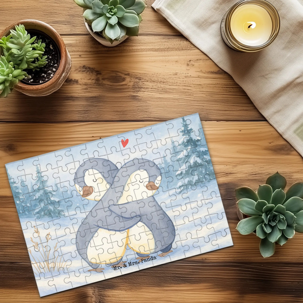 Puzzle Pingwiny Przytulanie Design Puzzle, Liebe, Partner, Freund, Freundin, Ehemann, Ehefrau, Heiraten, Verlobung, Heiratsantrag, Liebesgeschenk, Jahrestag, Hocheitstag, Valentinstag, Geschenk für Frauen, Hochzeitstag, Mitbringsel, Geschenk für Freundin, Geschenk für Partner, Liebesbeweis, für Männer, für Ehemann