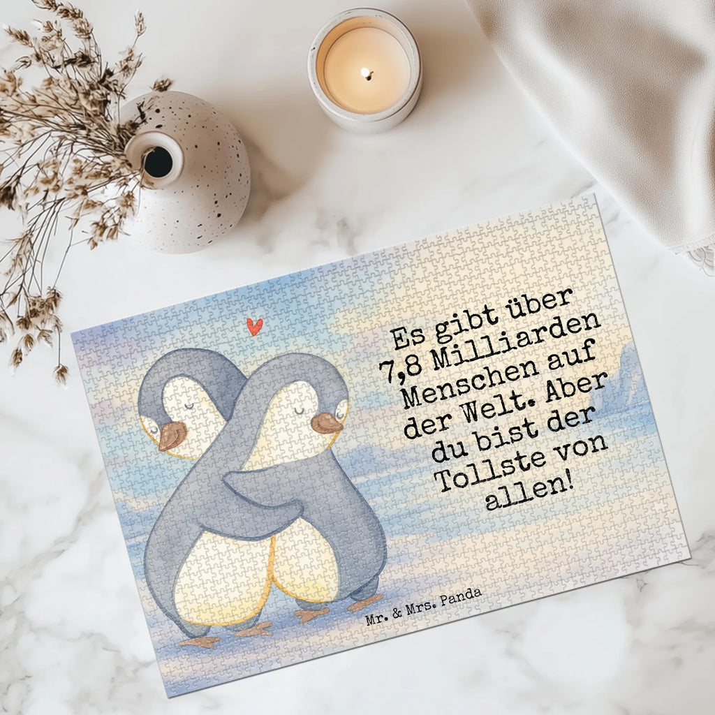 Puzzle penguins Cuddle Design Puzzle, Ehemann, Freundin, Freund, Partner, Liebe, Liebesgeschenk, Verlobung, Heiraten, Heiratsantrag, Hocheitstag, Ehefrau, Jahrestag, Liebesbeweis, Hochzeitstag, Geschenk für Frauen, für Ehemann, Geschenk für Freundin, Valentinstag, Geschenk für Partner, Mitbringsel, für Männer