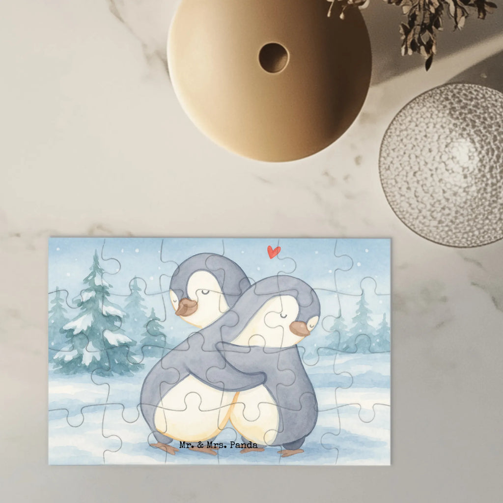 Puzzle penguins Cuddle Design Puzzle, Ehemann, Freundin, Freund, Partner, Liebe, Liebesgeschenk, Verlobung, Heiraten, Heiratsantrag, Hocheitstag, Ehefrau, Jahrestag, Liebesbeweis, Hochzeitstag, Geschenk für Frauen, für Ehemann, Geschenk für Freundin, Valentinstag, Geschenk für Partner, Mitbringsel, für Männer