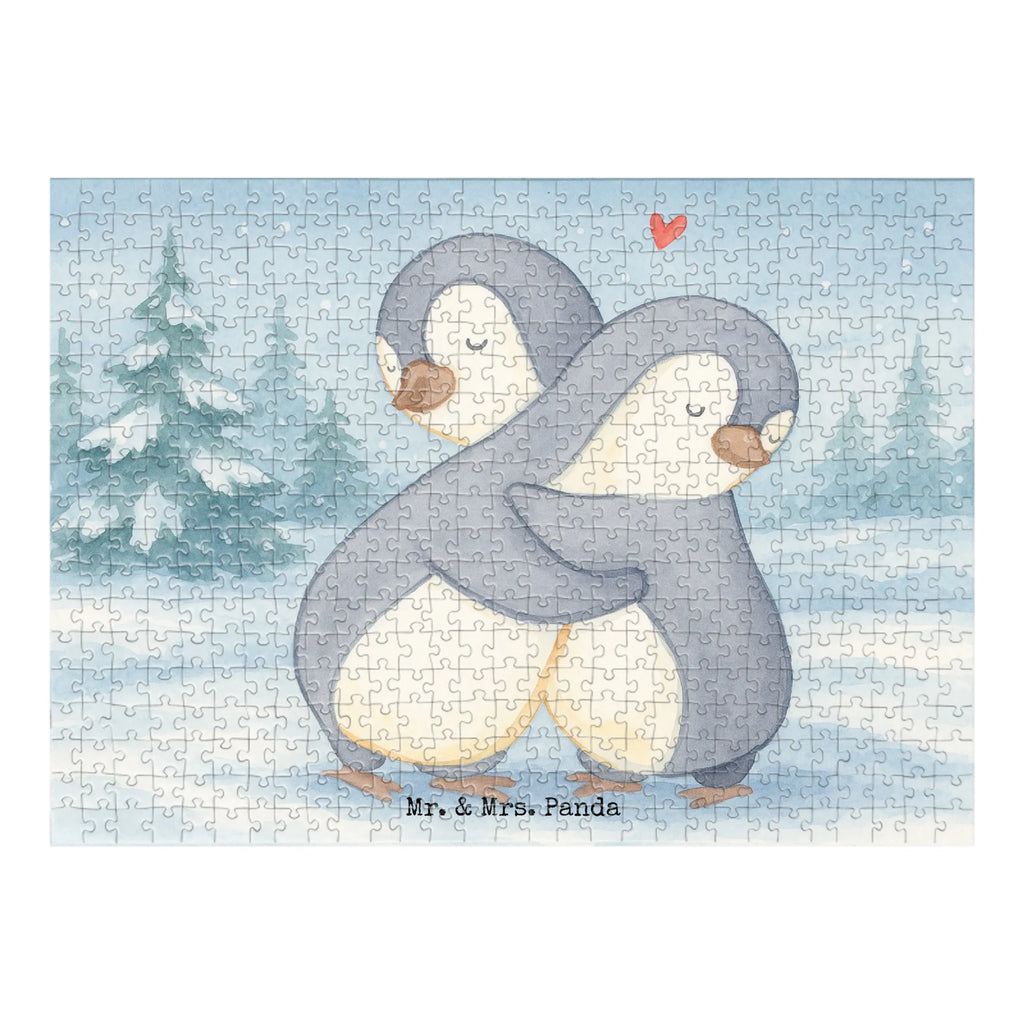 Puzzle penguins Cuddle Design Puzzle, Ehemann, Freundin, Freund, Partner, Liebe, Liebesgeschenk, Verlobung, Heiraten, Heiratsantrag, Hocheitstag, Ehefrau, Jahrestag, Liebesbeweis, Hochzeitstag, Geschenk für Frauen, für Ehemann, Geschenk für Freundin, Valentinstag, Geschenk für Partner, Mitbringsel, für Männer