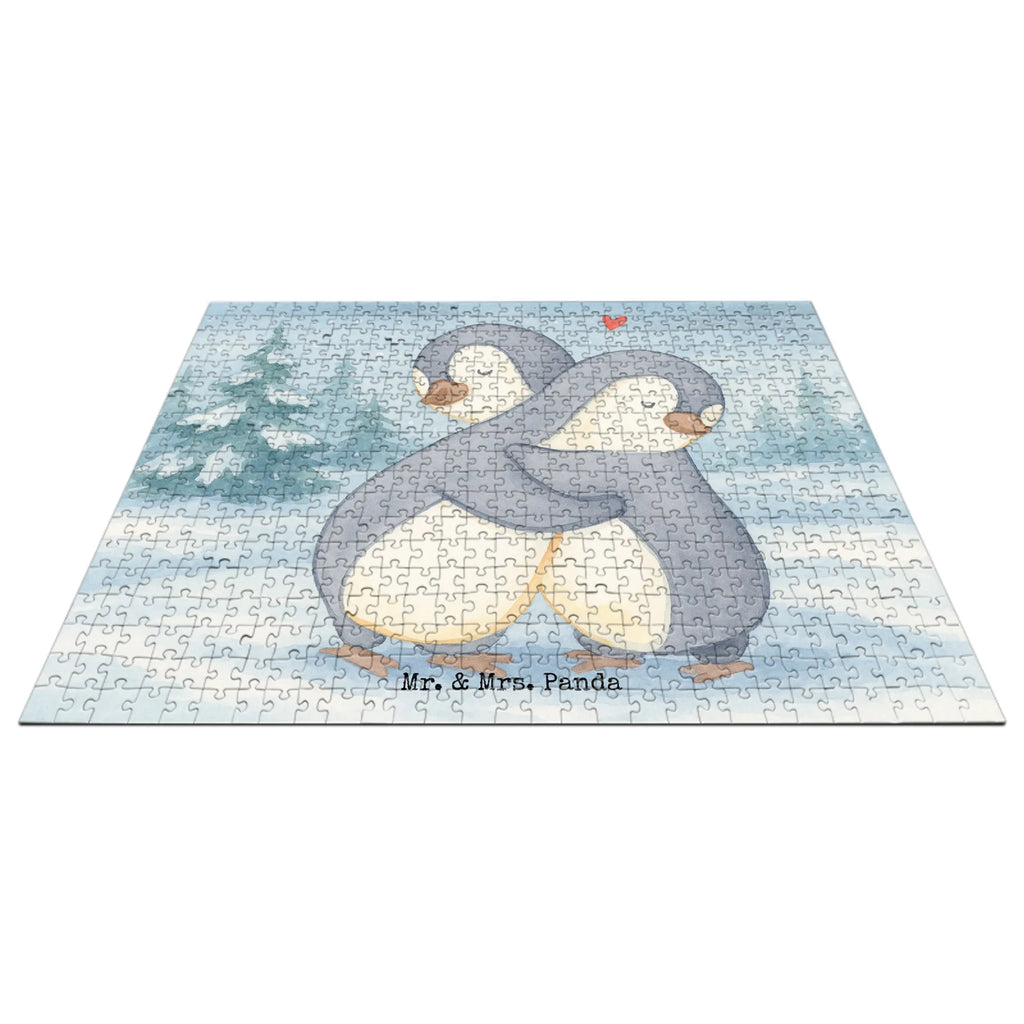 Puzzle penguins Cuddle Design Puzzle, Ehemann, Freundin, Freund, Partner, Liebe, Liebesgeschenk, Verlobung, Heiraten, Heiratsantrag, Hocheitstag, Ehefrau, Jahrestag, Liebesbeweis, Hochzeitstag, Geschenk für Frauen, für Ehemann, Geschenk für Freundin, Valentinstag, Geschenk für Partner, Mitbringsel, für Männer