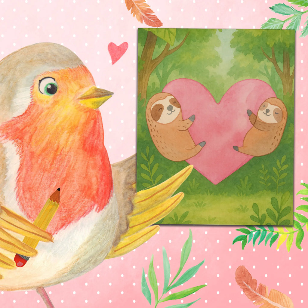 Malowanie według numerów leniwce Serce Design Miłość, partner, przyjaciel, przyjaciółka, mąż, żona, wesele, zaręczyny, prośba o rękę, prezent miłosny, rocznica, dzień ślubu