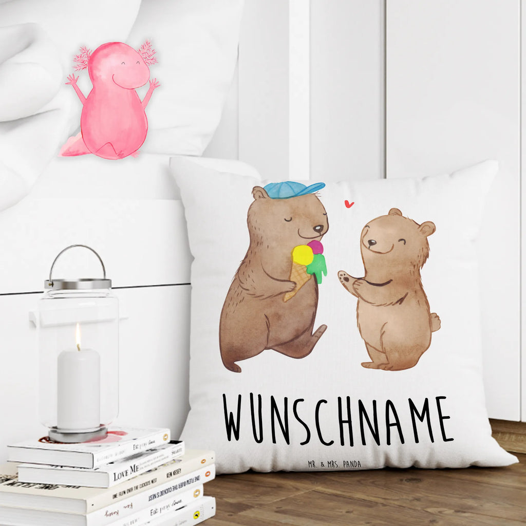 Personalisiertes Kissen Bären Papa Kissen, personalisiert, Name, Wunschname, bedrucken, Kopfkissen, Vatertag Geschenk, Papa Geschenke, Vater Geburtstag, Vatertag, Papa Geschenk, Papi Geschenk, Vater Geschenk