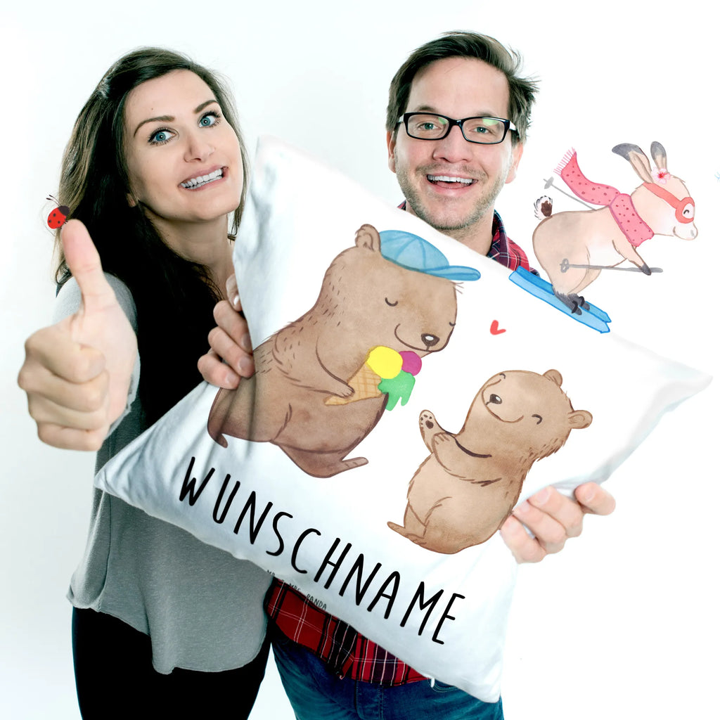 Personalisiertes Kissen Bären Papa Kissen, personalisiert, Name, Wunschname, bedrucken, Kopfkissen, Vatertag Geschenk, Papa Geschenke, Vater Geburtstag, Vatertag, Papa Geschenk, Papi Geschenk, Vater Geschenk