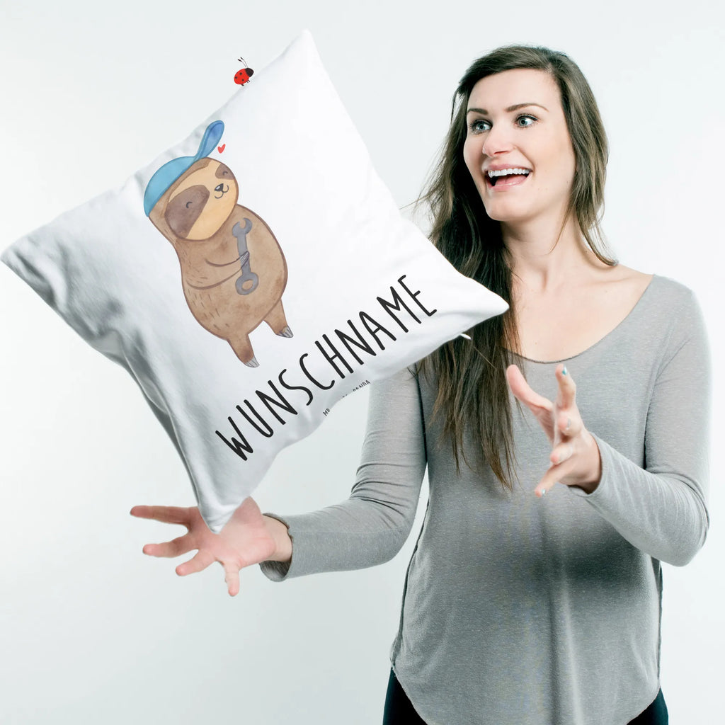 Personalised cushion sloth Father Kissen, personalisiert, Name, Wunschname, bedrucken, Kopfkissen, Vatertag Geschenk, Papa Geschenke, Vater Geburtstag, Vatertag, Papa Geschenk, Papi Geschenk, Vater Geschenk, Vater Handwerker
