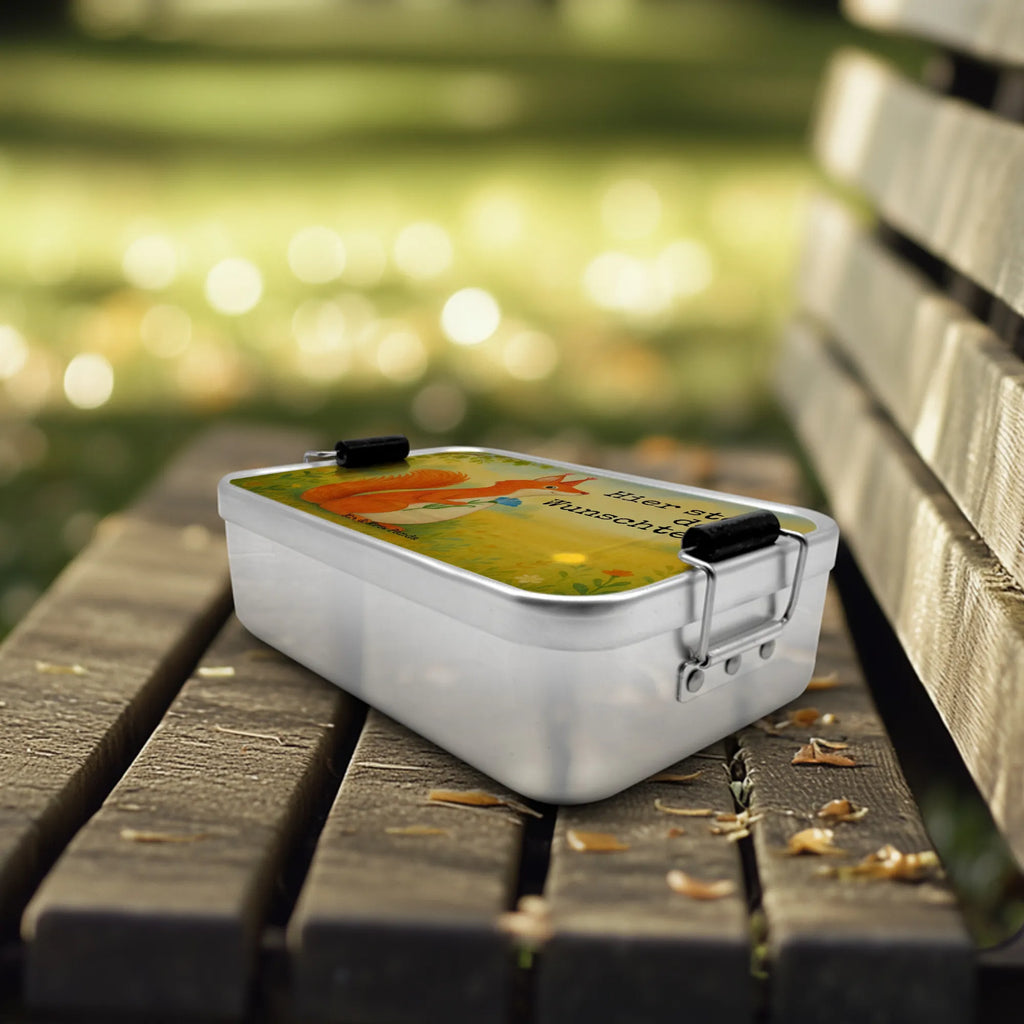 Personalisierte Metall Brotdose Eichhörnchen Blume Design Brotdose, Brotbox, Brotdose mit Namen, Geschenk mit Namen, Brotbox mit Namen, Schule, Kindergarten, Uni, Tiermotive, Gute Laune, lustige Sprüche, Tiere, Eichhörnchen, Eichhorn, Spruch positiv, Lachen, Spaß, Motivation Sprüche, Motivation Bilder, glücklich Spruch, Spruch Deko