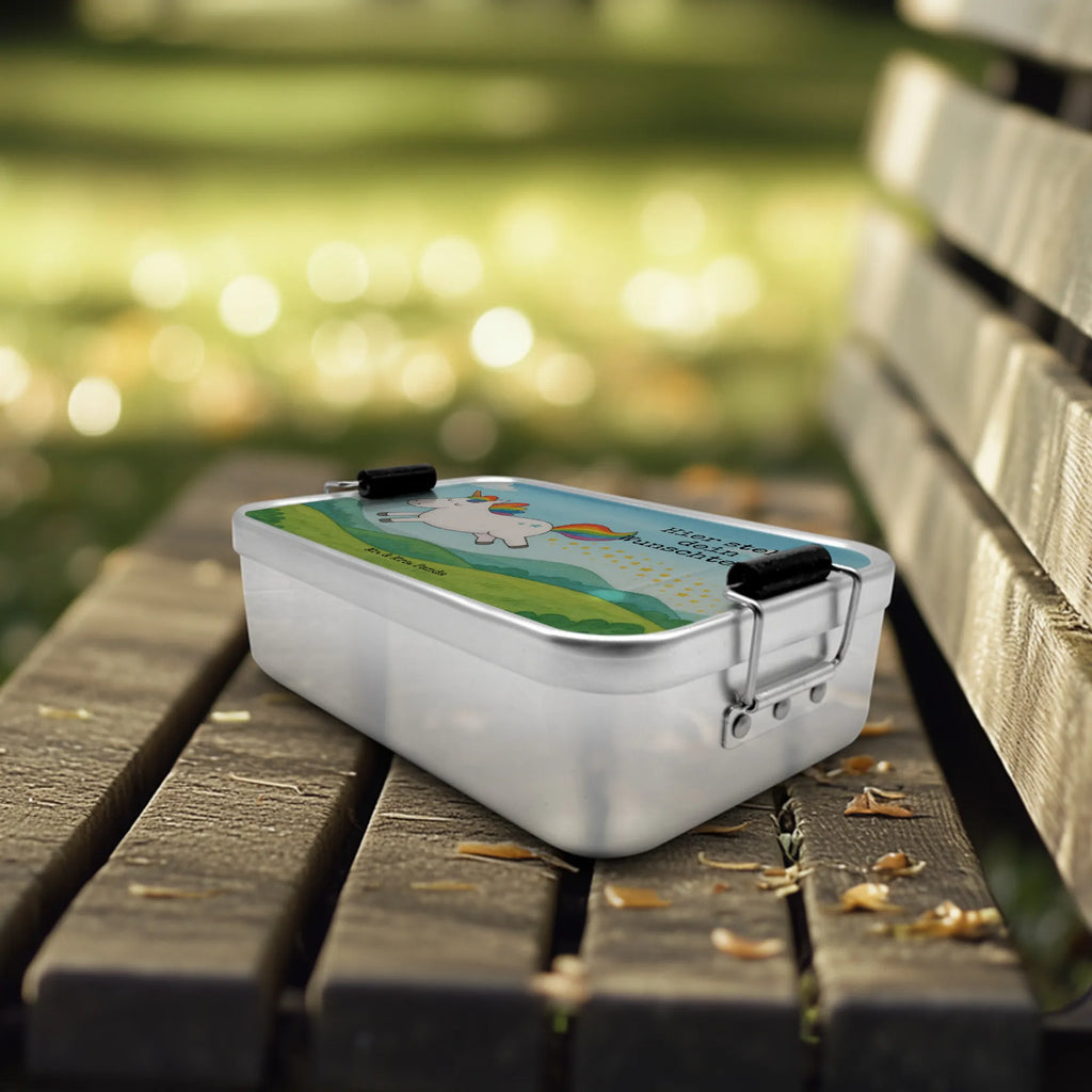 Spersonalizowany metalowy pojemnik na lunch Jednorożec Szczęśliwy Design Brotdose, Brotbox, Brotdose mit Namen, Geschenk mit Namen, Brotbox mit Namen, Schule, Kindergarten, Uni, Einhorn, Einhörner, Einhorn Deko, Unicorn, glücklich, fröhlich, Spaß, Freude, Lebensfreude, witzig, spannend, Lächeln, Lachen