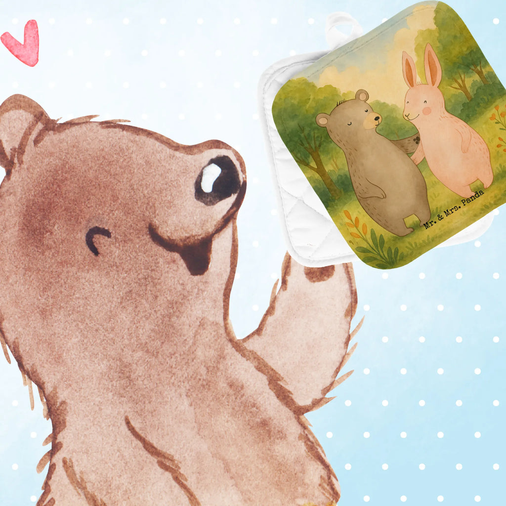 2er Set Topflappen  Bär und Hase Umarmen Design Topflappen Set, Topfhandschuhe, Ofenhandschuh, Topfhandschuh, Topflappen lustig, Ofenhandschuhe, Topflappen 2er Set, Topflappenset, Topfuntersetzer, Topflappen, Topflappen mit Spruch, Schöne Topflappen, Liebe, Partner, Freund, Freundin, Ehemann, Ehefrau, Heiraten, Verlobung, Heiratsantrag, Liebesgeschenk, Jahrestag, Hocheitstag, bester Freund, Bärchen, Bär, Freunde, Hase, best friends