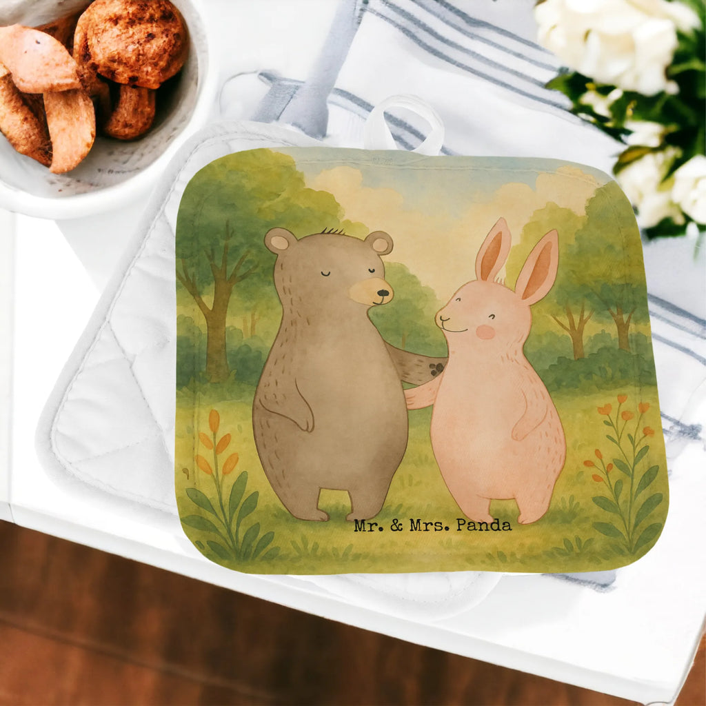 2er Set Topflappen  Bär und Hase Umarmen Design Topflappen Set, Topfhandschuhe, Ofenhandschuh, Topfhandschuh, Topflappen lustig, Ofenhandschuhe, Topflappen 2er Set, Topflappenset, Topfuntersetzer, Topflappen, Topflappen mit Spruch, Schöne Topflappen, Liebe, Partner, Freund, Freundin, Ehemann, Ehefrau, Heiraten, Verlobung, Heiratsantrag, Liebesgeschenk, Jahrestag, Hocheitstag, bester Freund, Bärchen, Bär, Freunde, Hase, best friends