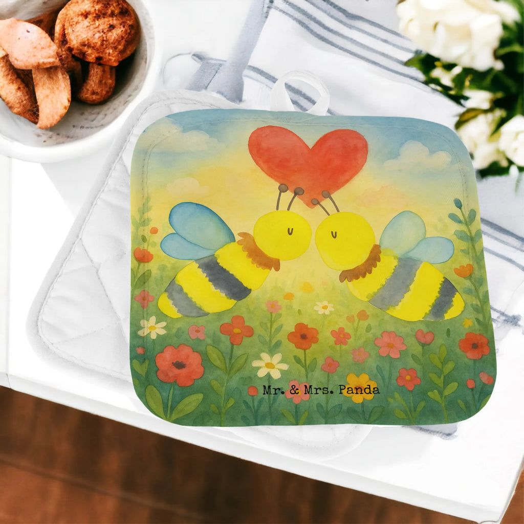 Pot holder bee Love Design Topflappen, Topfuntersetzer, Ofenhandschuh, Topflappen Set, Topflappen lustig, Topflappen mit Spruch, Ofenhandschuhe, Topfhandschuhe, Topfhandschuh, Topflappenset, Topflappen 2er Set, Schöne Topflappen, Biene, Wespe, Hummel