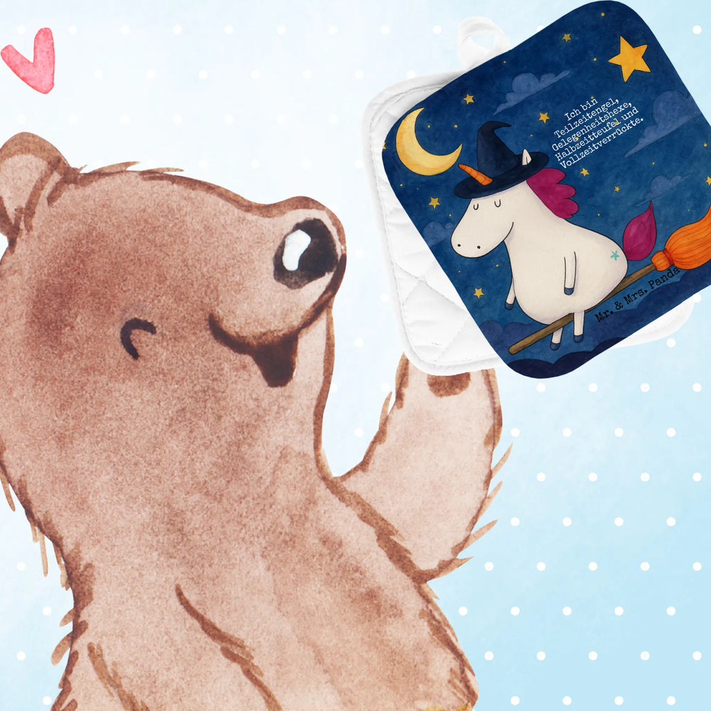 2er Set Topflappen  Einhorn Hexe Design Topflappen, Topfuntersetzer, Ofenhandschuh, Topflappen Set, Topflappen lustig, Topflappen mit Spruch, Ofenhandschuhe, Topfhandschuhe, Topfhandschuh, Topflappenset, Topflappen 2er Set, Schöne Topflappen, Einhorn, Einhörner, Einhorn Deko, Unicorn, Frau, Ehefrau, Hexe, Teufel, Engel, Verrückte, Freundin, Leben, Zicke