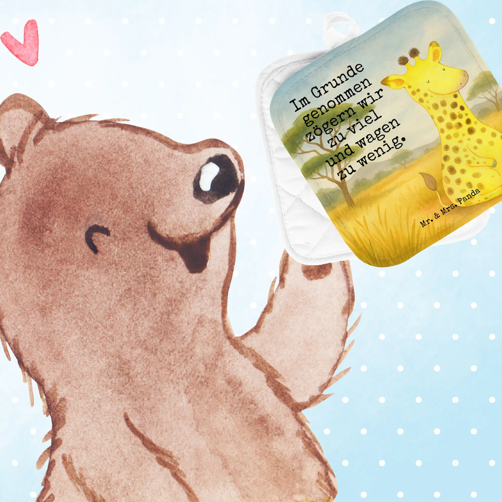 2er Set Topflappen  Giraffe Zufrieden Design Topflappen, Topfuntersetzer, Ofenhandschuh, Topflappen Set, Topflappen lustig, Topflappen mit Spruch, Ofenhandschuhe, Topfhandschuhe, Topfhandschuh, Topflappenset, Topflappen 2er Set, Schöne Topflappen, Afrika, Wildtiere, Giraffe, Zufrieden, Glück, Abenteuer