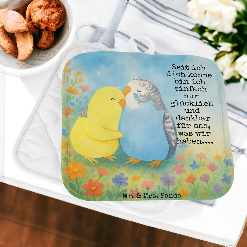Pot holder Parakeets in love Design Topflappen, Topfuntersetzer, Ofenhandschuh, Topflappen Set, Topflappen lustig, Topflappen mit Spruch, Ofenhandschuhe, Topfhandschuhe, Topfhandschuh, Topflappenset, Topflappen 2er Set, Schöne Topflappen, Liebe, Partner, Freund, Freundin, Ehemann, Ehefrau, Heiraten, Verlobung, Heiratsantrag, Liebesgeschenk, Jahrestag, Hocheitstag, Vögel, Wellensittich, Nähe, Kuscheln, Vertrauen