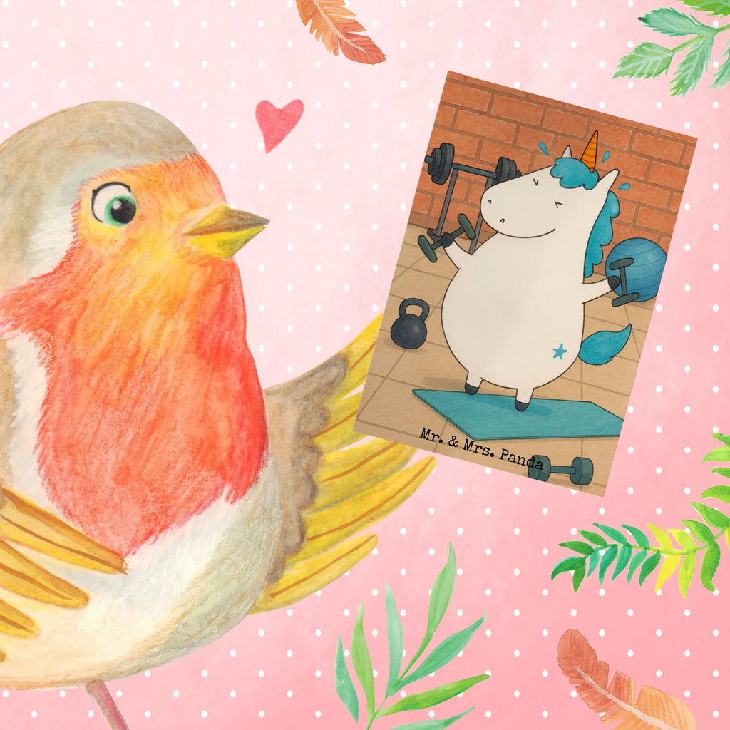 Grußkarte Einhorn Fitness Design Grußkarte, Klappkarte, Einladungskarte, Glückwunschkarte, Hochzeitskarte, Geburtstagskarte, Karte, Ansichtskarten, Einhorn, Einhörner, Einhorn Deko, Unicorn, Gym, Fitness, Fitnessstudio, Diät, Abnehmen, Sport, Pumpen, Geräte, Sixpack