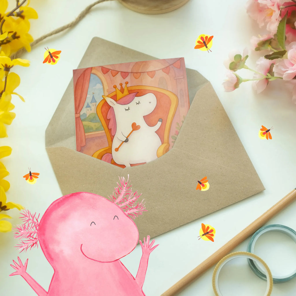 Grußkarte Einhorn Prinzessin Design Grußkarte, Klappkarte, Einladungskarte, Glückwunschkarte, Hochzeitskarte, Geburtstagskarte, Karte, Ansichtskarten, Einhorn, Einhörner, Einhorn Deko, Unicorn, Geburtstag, Prinzessin, Geburtstagsgeschenk, Geschenk, Monat