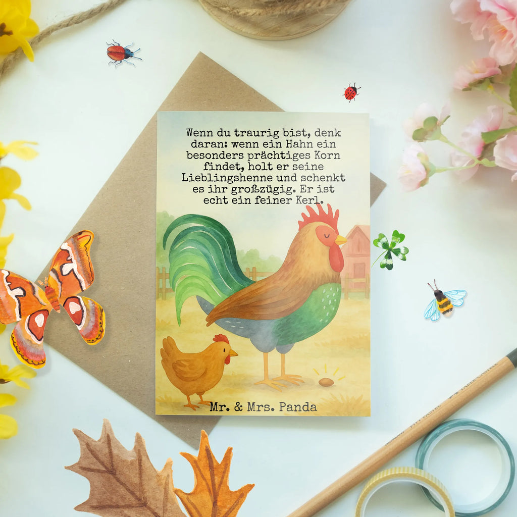 Grußkarte Hahn Korn Design Grußkarte, Klappkarte, Einladungskarte, Glückwunschkarte, Hochzeitskarte, Geburtstagskarte, Karte, Ansichtskarten, Bauernhof, Hoftiere, Landwirt, Landwirtin, Hahn, Korn, Henne, Eier, Natur