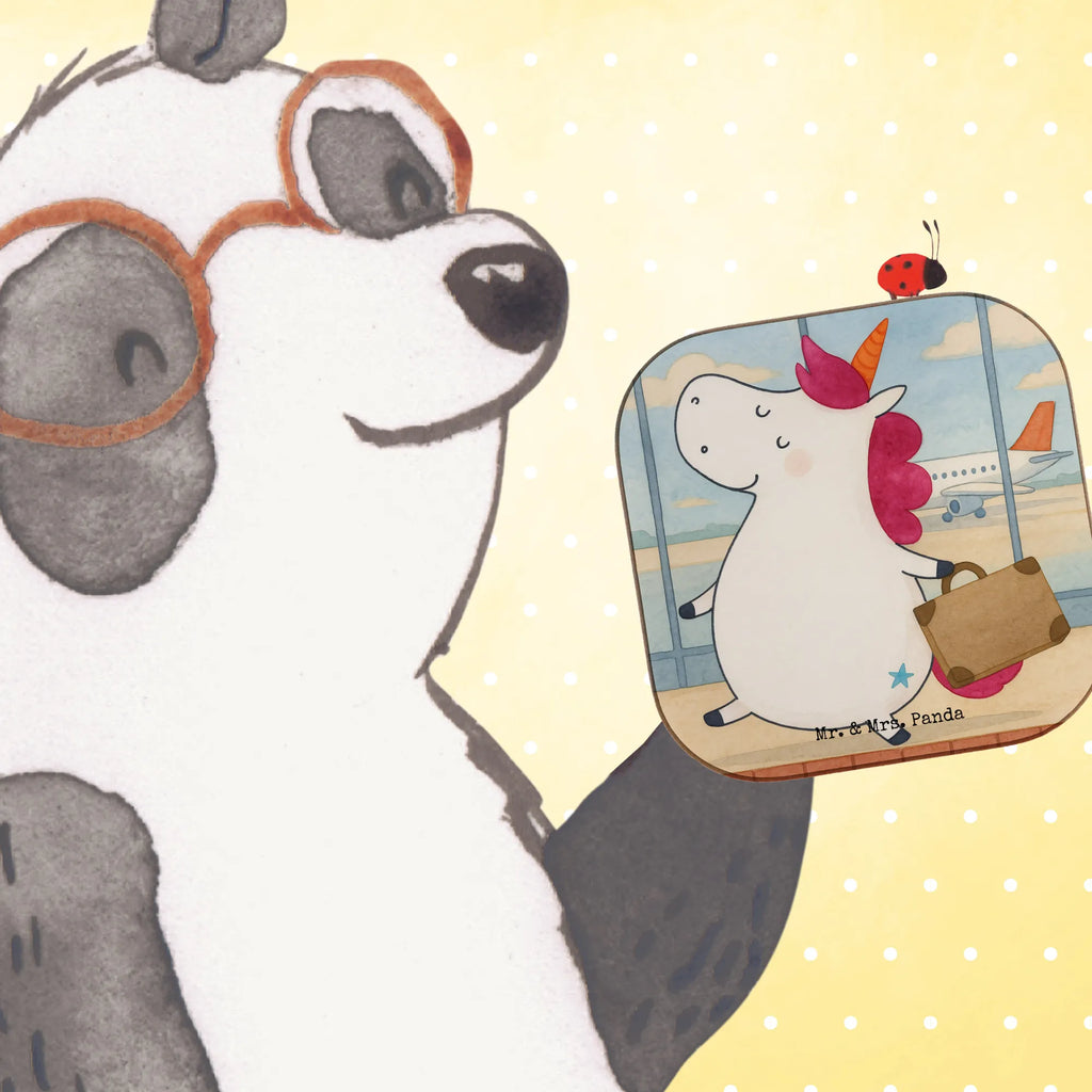 Podkładka Jednorożec walizka Design Untersetzer, Bierdeckel, Glasuntersetzer, Untersetzer Gläser, Getränkeuntersetzer, Untersetzer aus Holz, Untersetzer für Gläser, Korkuntersetzer, Untersetzer Holz, Holzuntersetzer, Tassen Untersetzer, Untersetzer Design, Einhorn, Einhörner, Einhorn Deko, Unicorn, unicorn, Koffer, Verreisen, Reise, Gepäck, Abenteuer, Erwachsen, Kind, albern, Spaß, lustig, witzig