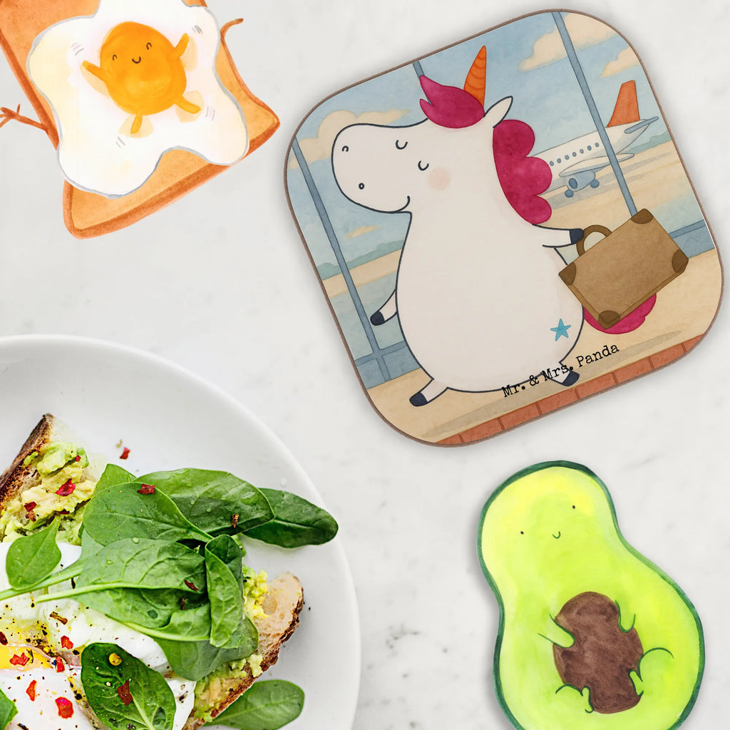 Podkładka Jednorożec walizka Design Untersetzer, Bierdeckel, Glasuntersetzer, Untersetzer Gläser, Getränkeuntersetzer, Untersetzer aus Holz, Untersetzer für Gläser, Korkuntersetzer, Untersetzer Holz, Holzuntersetzer, Tassen Untersetzer, Untersetzer Design, Einhorn, Einhörner, Einhorn Deko, Unicorn, unicorn, Koffer, Verreisen, Reise, Gepäck, Abenteuer, Erwachsen, Kind, albern, Spaß, lustig, witzig