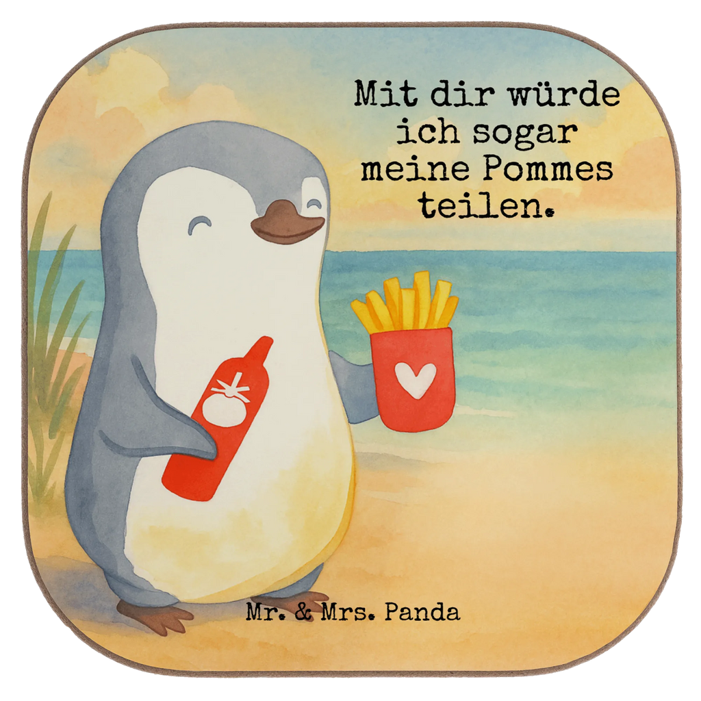 Square coaster penguin French fries Design Untersetzer, Bierdeckel, Glasuntersetzer, Untersetzer Gläser, Getränkeuntersetzer, Untersetzer aus Holz, Untersetzer für Gläser, Korkuntersetzer, Untersetzer Holz, Holzuntersetzer, Tassen Untersetzer, Untersetzer Design, Liebe, Partner, Freund, Freundin, Ehemann, Ehefrau, Heiraten, Verlobung, Heiratsantrag, Liebesgeschenk, Jahrestag, Hocheitstag, Valentinstag, Geschenk für Frauen, Hochzeitstag, Mitbringsel, Geschenk für Freundin, Geschenk für Partner, Liebesbeweis, für Männer, für Ehemann