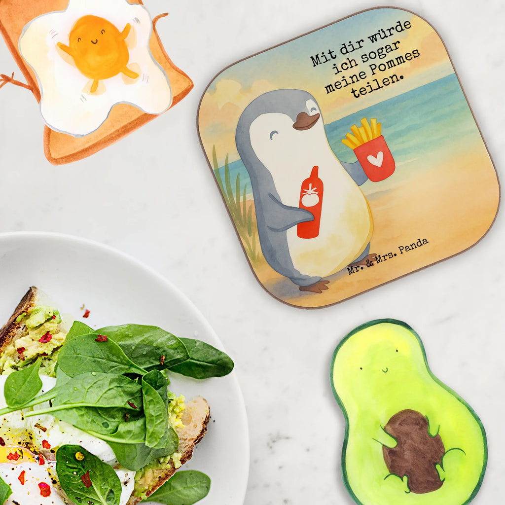 Square coaster penguin French fries Design Untersetzer, Bierdeckel, Glasuntersetzer, Untersetzer Gläser, Getränkeuntersetzer, Untersetzer aus Holz, Untersetzer für Gläser, Korkuntersetzer, Untersetzer Holz, Holzuntersetzer, Tassen Untersetzer, Untersetzer Design, Liebe, Partner, Freund, Freundin, Ehemann, Ehefrau, Heiraten, Verlobung, Heiratsantrag, Liebesgeschenk, Jahrestag, Hocheitstag, Valentinstag, Geschenk für Frauen, Hochzeitstag, Mitbringsel, Geschenk für Freundin, Geschenk für Partner, Liebesbeweis, für Männer, für Ehemann