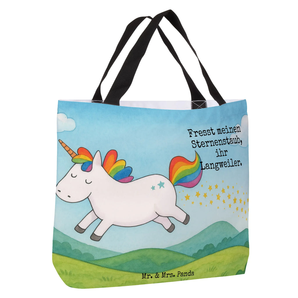Shopper Einhorn Happy Design Beutel, Einkaufstasche, Tasche, Strandtasche, Einkaufsbeutel, Shopper, Schultasche, Freizeittasche, Tragebeutel, Schulbeutel, Alltagstasche, Einhorn, Einhörner, Einhorn Deko, Unicorn, glücklich, fröhlich, Spaß, Freude, Lebensfreude, witzig, spannend, Lächeln, Lachen